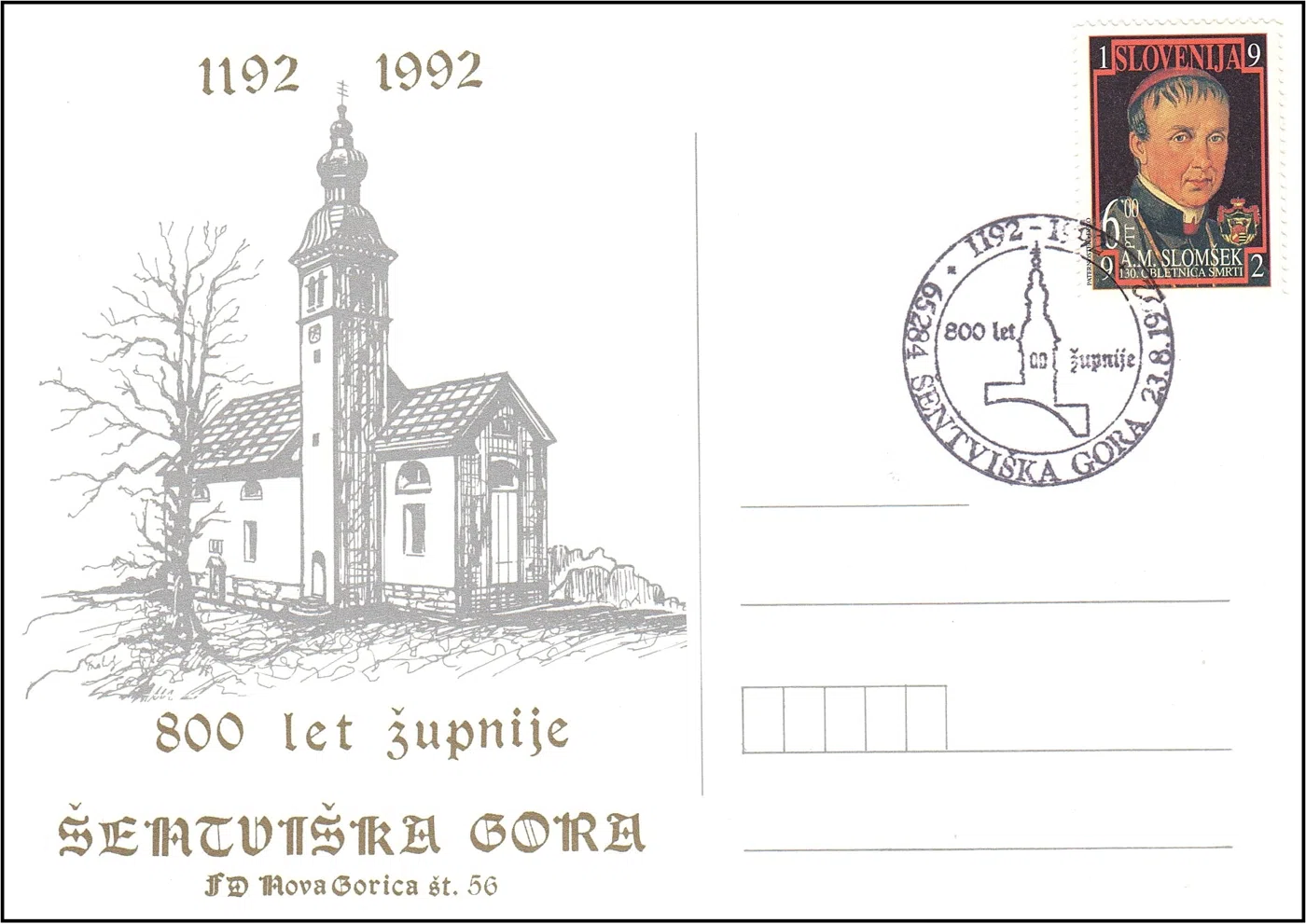 800 LET ŽUPNIJE ŠENTVIŠKA GORA 1192 - 1992